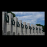 World War II Memorial Wreaths Print