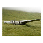 World War II plane wreckage on Atka Island Post Card