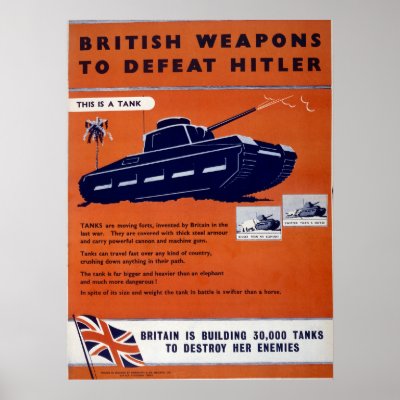 World War II poster - British Weapons by pixidapps