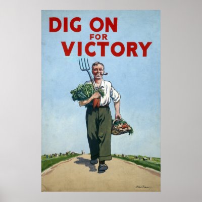 World War II poster - Dig For Victory by pixidapps
