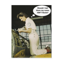 World War II Rosie Factory Worker Design postcards