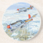 World War II Tuskegee Airman P-51 Mustang Coaster