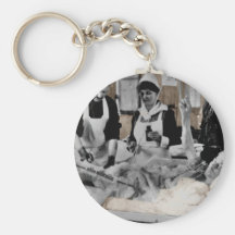 World War One Army Nurse and Staff with Patient Key Chains