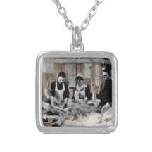 World War One Army Nurse and Staff with Patient Necklace