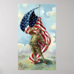 World War One Soldier -- Border Print