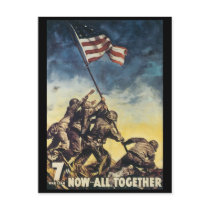 World War Postcards, All together Famous Poster by golden_oldies World War Postcards, All together Famous Poster
