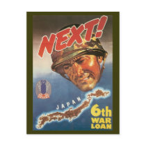 World War Postcards, War Bonds Japan poster