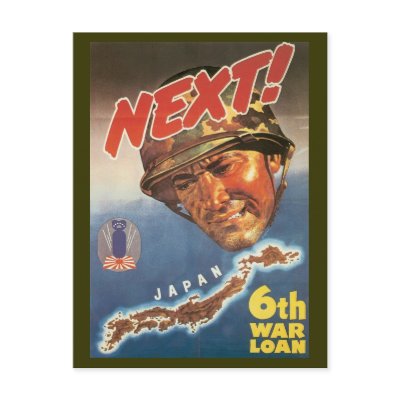 World War Postcards, War Bonds Japan poster by golden_oldies