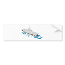 world war two aircraft carrier bumper sticker