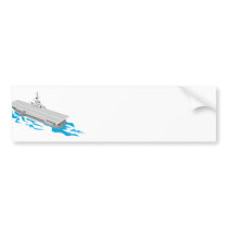 World War Two Aircraft Carrier Retro Bumper Stickers