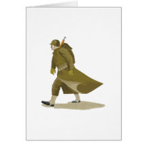 World War Two American Soldier Greeting Cards