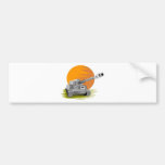 World War two battle tank panzer retro style Bumper Stickers
