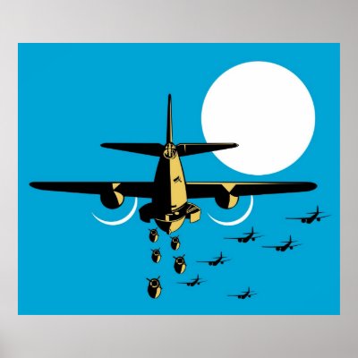 airplanes bombing