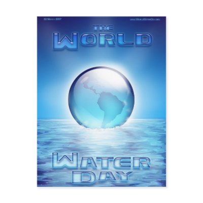 World Water Day Postcard by Fany001