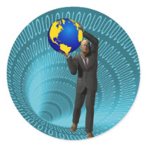 World Wide Web Access Round Stickers