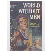 World Without Men - '60s lesbian pulp novel Letterhead Design