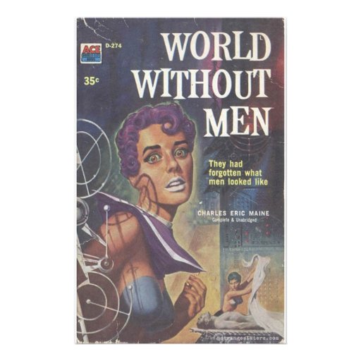 World Without Men - '60s lesbian pulp novel Custom Stationery