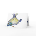 Worldly Garlic, blank greeting card by kathyfena Worldly Garlic, blank greeting card