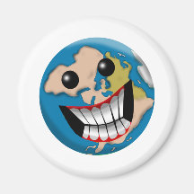 Worldly Smile Fridge Magnet
