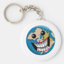 Worldly Smile Keychain