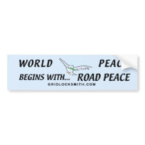 WORLDPEACEbegins bumper stickers