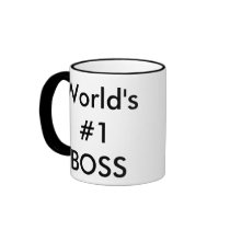 world's #1 boss coffee mugs