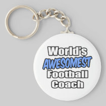 World's Awesomest Football Coach Key Chain