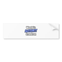 World's Awesomest Grandson Bumper Sticker