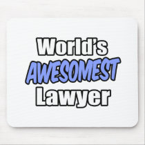 World's Awesomest Lawyer Mousepad
