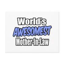 World's Awesomest Mother-In-Law postcards