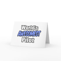 World's Awesomest Pilot Greeting Card