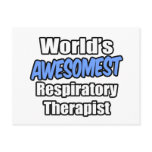World's Awesomest Respiratory Therapist Post Card