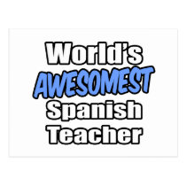 World's Awesomest Spanish Teacher postcards