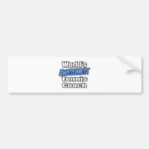 World's Awesomest Tennis Coach Bumper Sticker