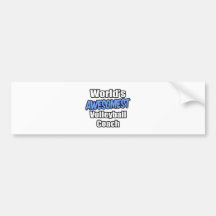 World's Awesomest Volleyball Coach Bumper Stickers
