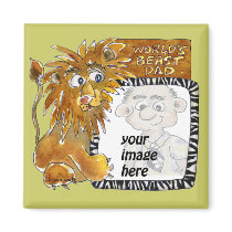 Worlds Beast Dad Fathers Day Magnet by zooogle Worlds Beast Dad Fathers Day Magnet