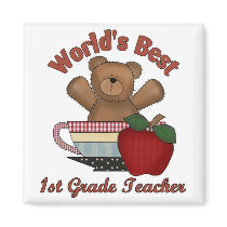 World's Best 1st Grade Teacher Magnets
