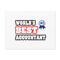 World's Best Accountant Postcard