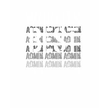 World's Best Admin Custom Name Navy Blue and White T-shirt