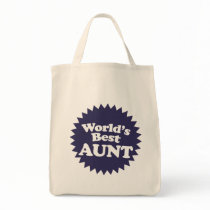 World's Best Aunt Canvas Bags