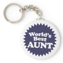 World's Best Aunt Keychains