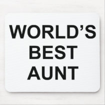World's Best Aunt mousepads
