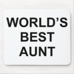 World's Best Aunt mousepads