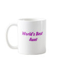 World's Best Aunt Mug by familytees World's Best Aunt Mug