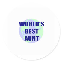World's Best Aunt Stickers