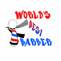 World's Best Barber Long Sleeve Fitted Shirt by rwphoto World's Best Barber Long Sleeve Fitted Shirt
