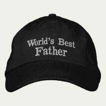 World's Best....." embroidered hats