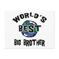 World's Best Big Brother Postcard