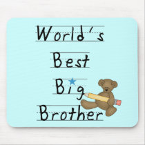 World's Best Big Brother Tshirts and Gifts Mouse Pad