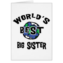 World's Best Big Sister cards